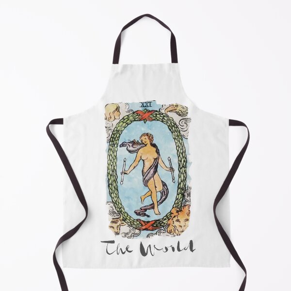 Item preview, The World Major Arcana RWS Tarot Card Painting designed and sold by ApolloTarot.