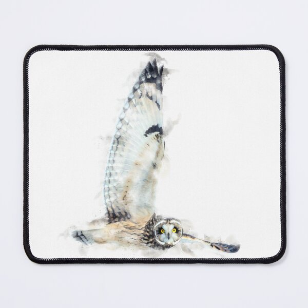 Item preview, Short-eared Owl Watercolour Artwork designed and sold by Typeglyphs.