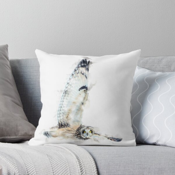 Item preview, Short-eared Owl Watercolour Artwork designed and sold by Typeglyphs.