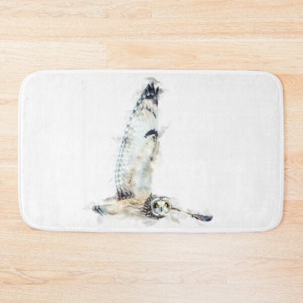Item preview, Short-eared Owl Watercolour Artwork designed and sold by Typeglyphs.