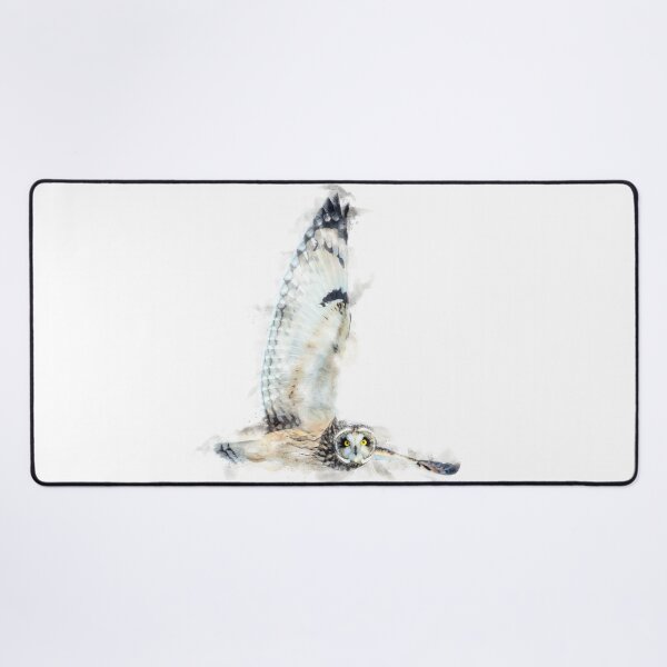 Item preview, Short-eared Owl Watercolour Artwork designed and sold by Typeglyphs.