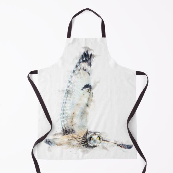Item preview, Short-eared Owl Watercolour Artwork designed and sold by Typeglyphs.