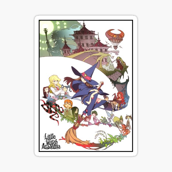 Little witch academia atsuko diana lotte sucy anime manga hd impressão  parede cartaz da lona pintura de madeira maciça pendurado rolo para -  AliExpress