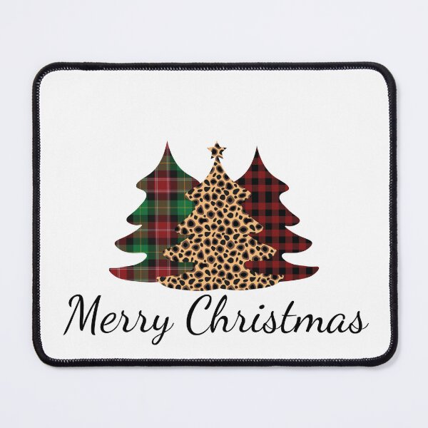 Item preview, Merry Christmas Trees Buffalo Plaid Animal Print designed and sold by Ashlison.