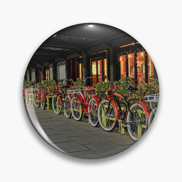 Item preview, Row of Ride Bikes at Night designed and sold by ea-photos.