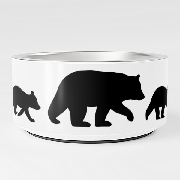 Black Bear with Cubs Silhouettes Kids T-Shirt for Sale by Jenn Inashvili