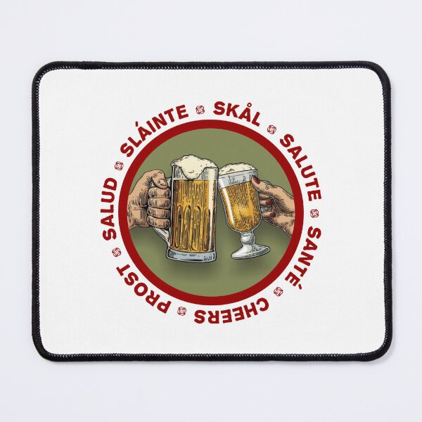 Item preview, Skål - cheers in several languages! Red! Santé! designed and sold by OptLuv.