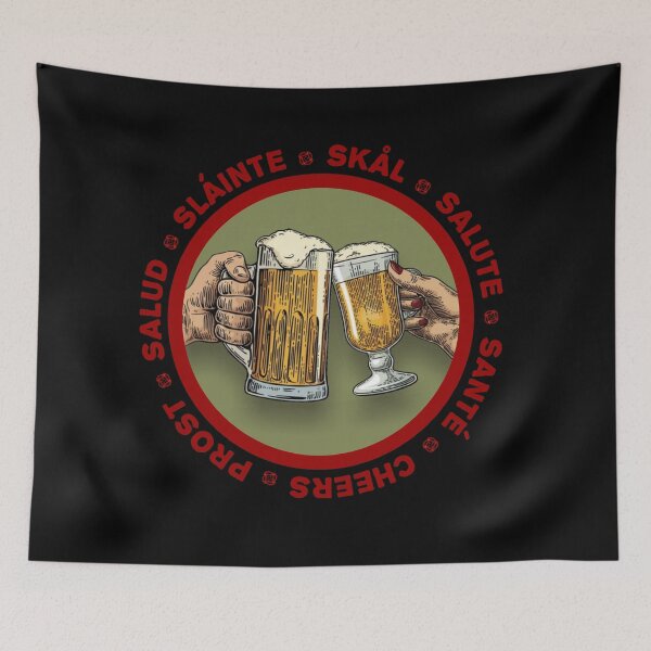 Item preview, Skål - cheers in several languages! Red! Santé! designed and sold by OptLuv.
