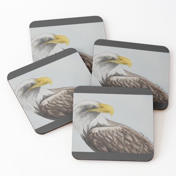 Item preview, Bald Eagle Watercolor designed and sold by art-by-BirdNerd.