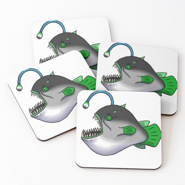 Item preview, Aromantic Pride Angler Fish designed and sold by StaticKlingShop.