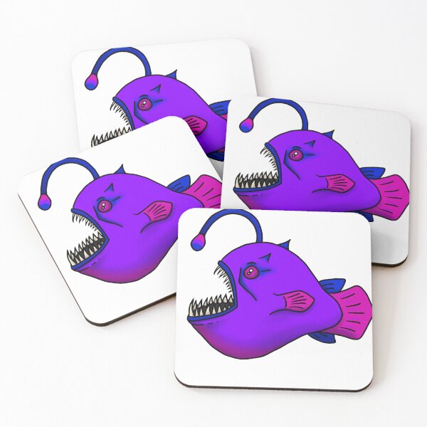 Item preview, Bisexual Pride Angler Fish designed and sold by StaticKlingShop.