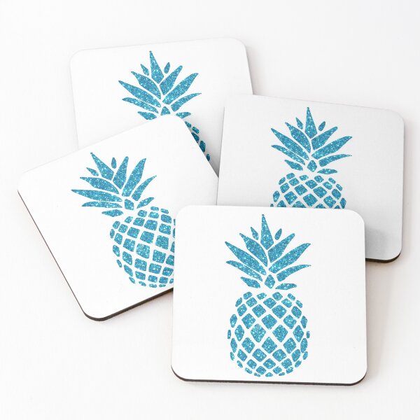 Item preview, Blue Glitter Pineapple designed and sold by maryedenoa.