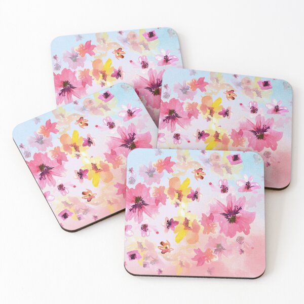 Item preview, pink Flowers pattern designed and sold by fun-times-store.
