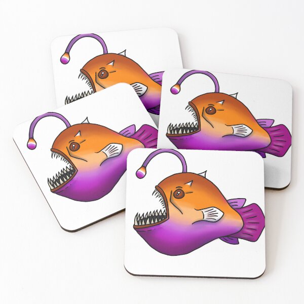 Item preview, Lesbian Pride Angler Fish designed and sold by StaticKlingShop.