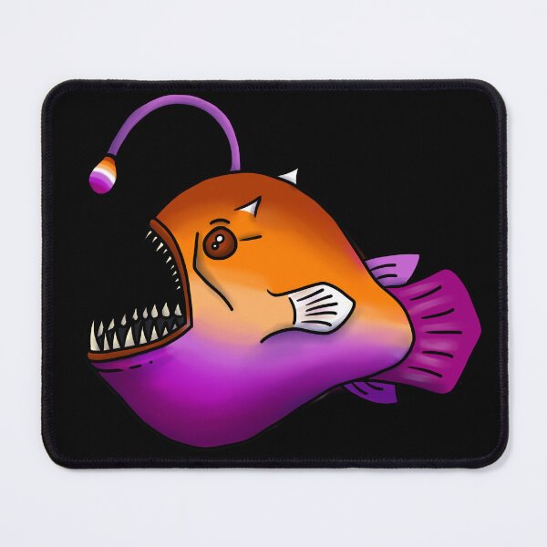 Item preview, Lesbian Pride Angler Fish designed and sold by StaticKlingShop.