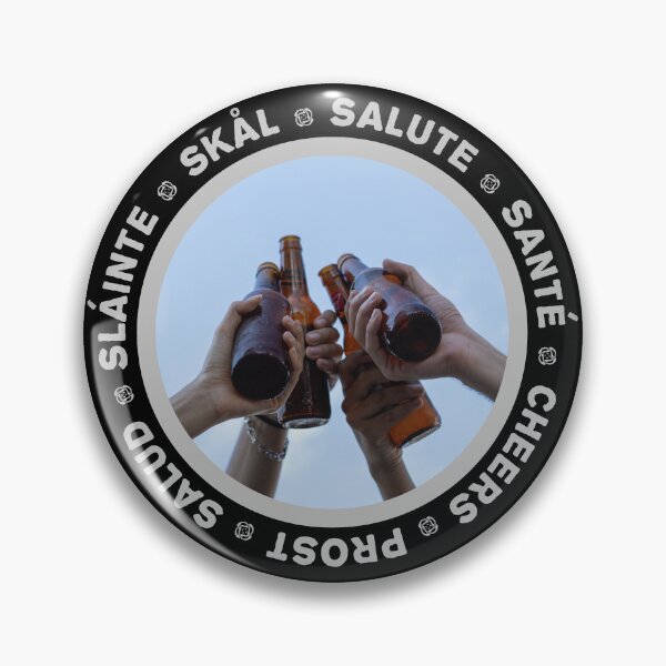 Item preview, Salute - cheers in several languages! grey designed and sold by OptLuv.
