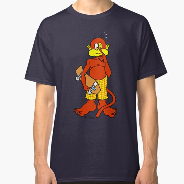 Board/Bored Skateboard Monkey Nose Pick Classic T-Shirt