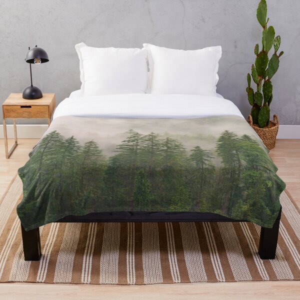 Item preview, Foggy and Green forest mountains  designed and sold by Durgaa D.
