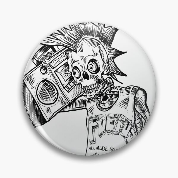Item preview, New York Punk Rock Skeleton with a Boom Box designed and sold by SilentlyRob668.