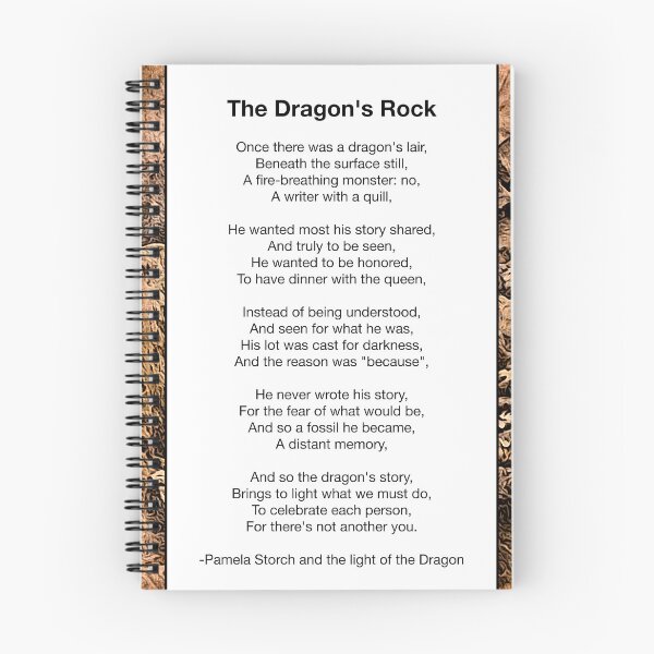 Item preview, The Dragon's Rock Poem designed and sold by Pamela Storch.