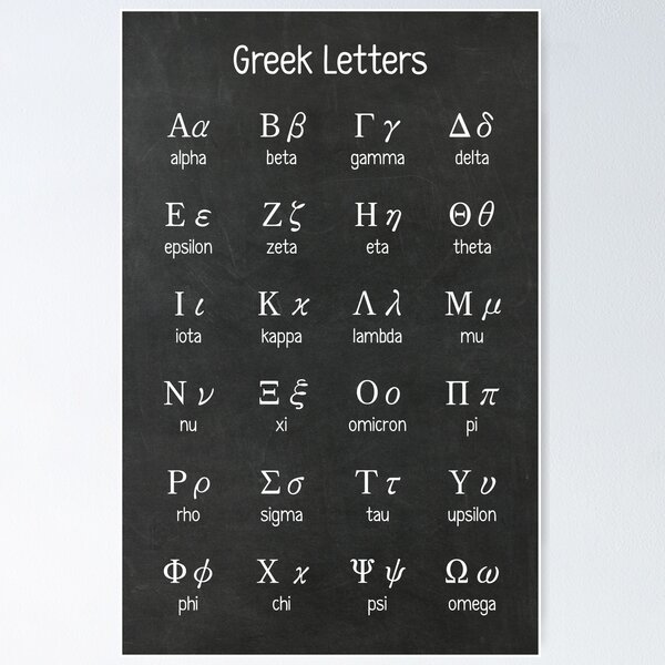Item preview, Greek Letters designed and sold by ThalassaStudios.