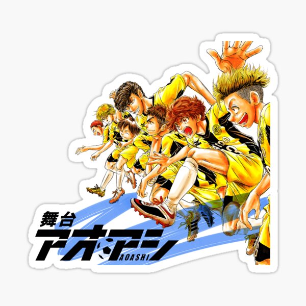 Hot Anime Ao Ashi Aoashi Posters Manga Retro Kraft Paper Sticker