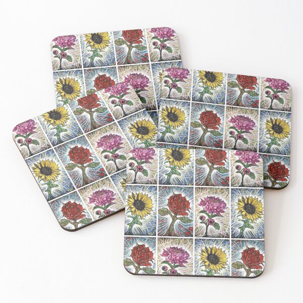 Item preview, Collection of Flowers Pattern designed and sold by Kitslam Art.