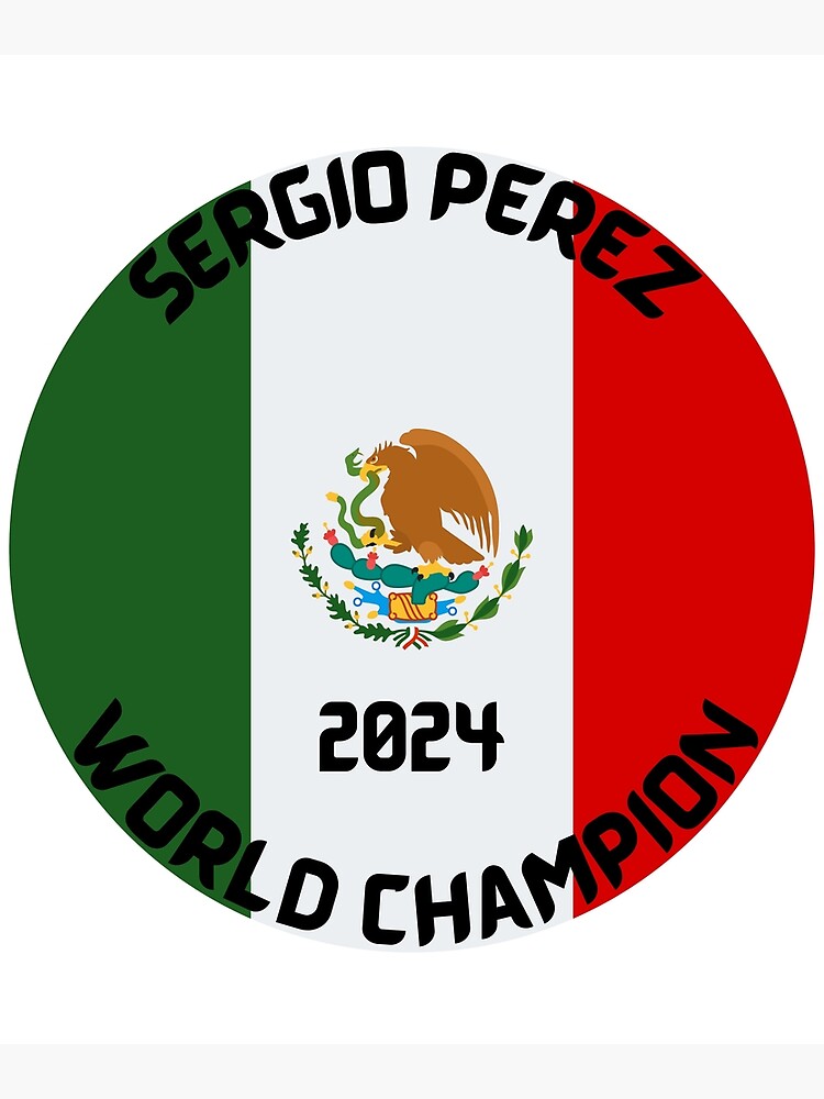 "Sergio Perez 2024 World Champion" Poster for Sale by Naymintrue