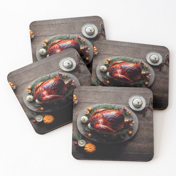 Item preview, Traditional Thanksgiving roasted turkey, food photography, computer AI generated art designed and sold by SvetlanaSF.