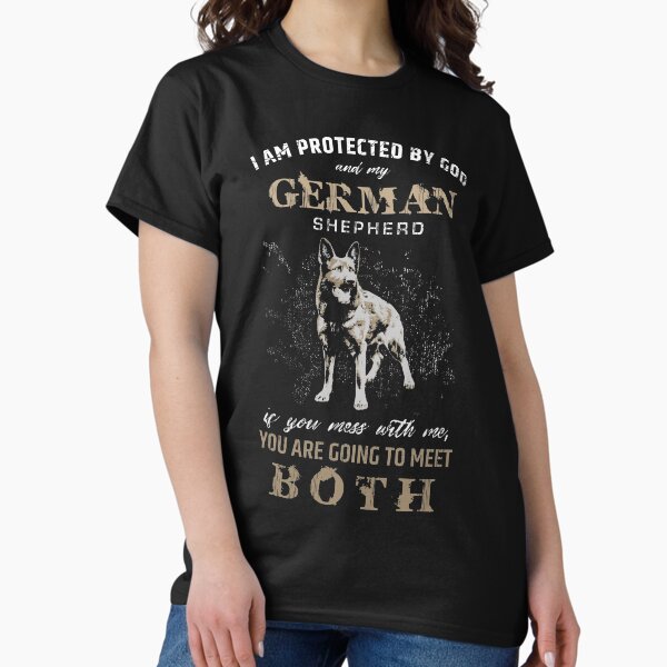 Item preview, Protected by German Shepherd Dog  - GSD  designed and sold by k9printart.