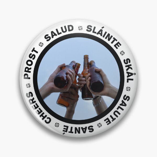Item preview, Sláinte cheers in several languages! Black designed and sold by OptLuv.