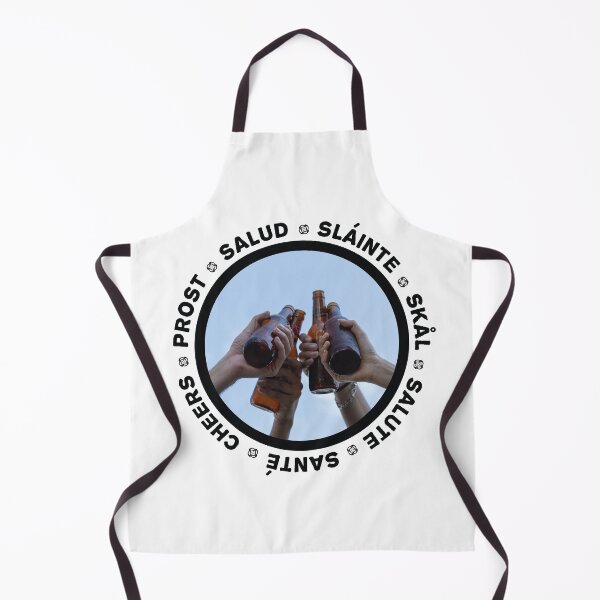 Item preview, Sláinte cheers in several languages! Black designed and sold by OptLuv.