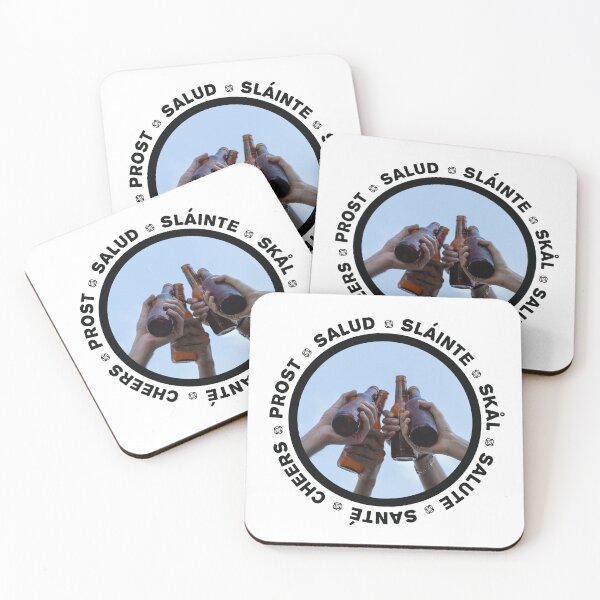 Item preview, Sláinte cheers in several languages! Black designed and sold by OptLuv.