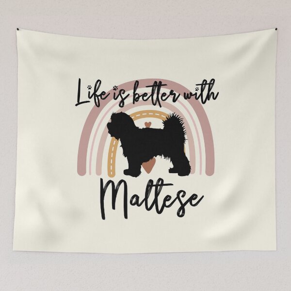 Item preview, Maltese Dog Rainbow Aesthetic Boho designed and sold by rafaeltto.