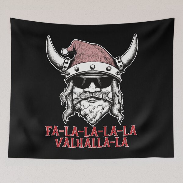 Item preview, Valhalla La La Viking Santa Cool Yule Christmas Winter Solstice designed and sold by ittybittyowl.