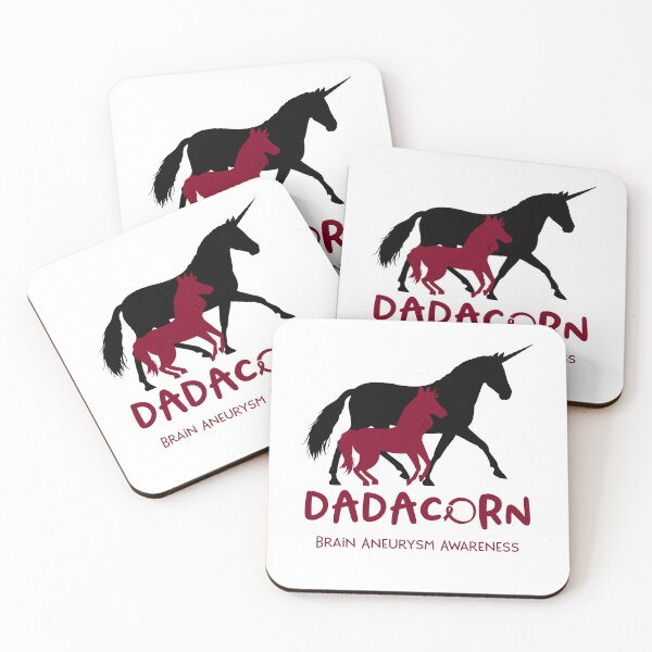 Item preview, Brain Aneurysm Awareness Dad Unicorn Dadacorn Support Brain Aneurysm Warrior  designed and sold by RunningShop.