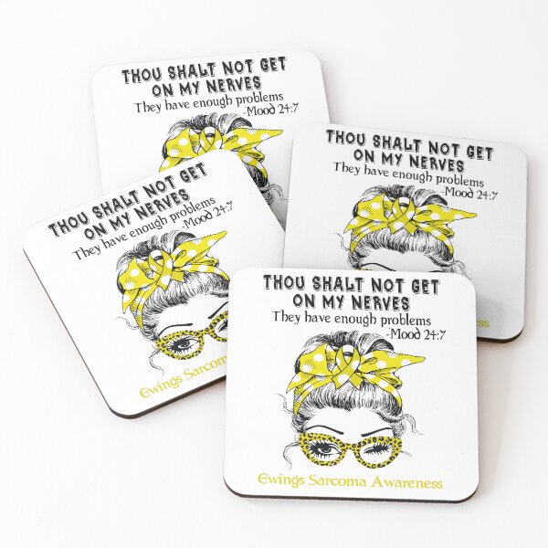Item preview, Ewings Sarcoma Awareness - Thou Shalt Not Get On My Nerves they have enough problems designed and sold by Aaron309.