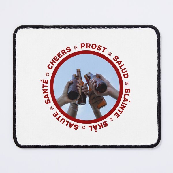 Item preview, Salud - cheers in several languages! Red! designed and sold by OptLuv.