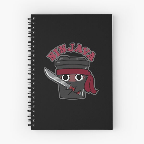Item preview, Ninjava Ninja Java Funny Coffee Puns (Dark BG) designed and sold by punnybone.
