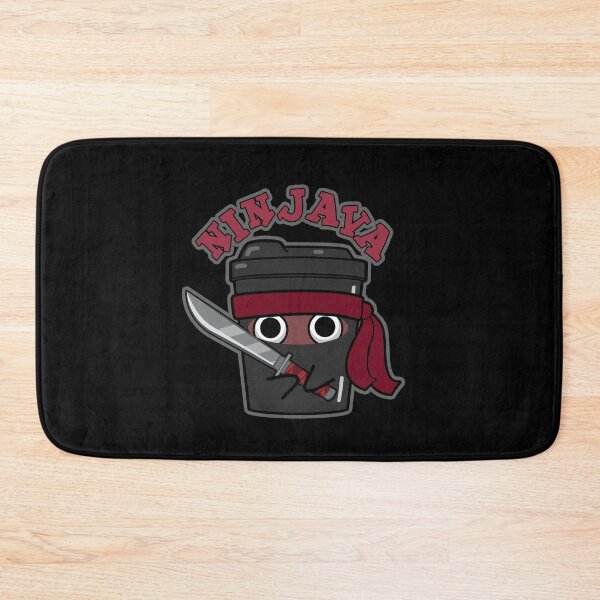 Item preview, Ninjava Ninja Java Funny Coffee Puns (Dark BG) designed and sold by punnybone.