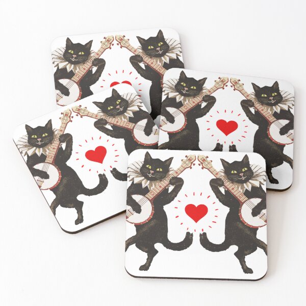 Item preview, Dancing Banjo Kitties designed and sold by Kalligraphika.
