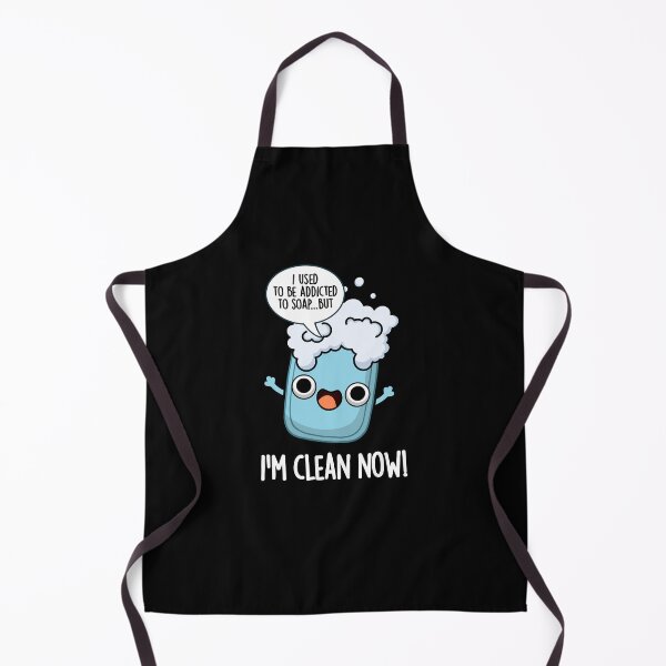 Item preview, I'm Clean Now Funny Addicted To Soap Puns (Dark BG) designed and sold by punnybone.