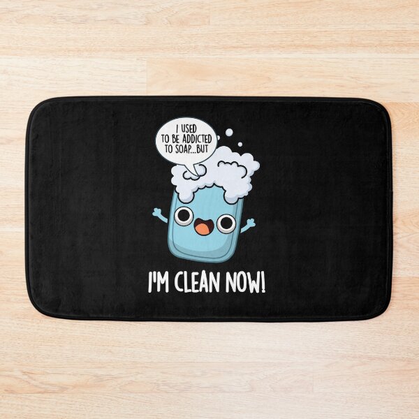 Item preview, I'm Clean Now Funny Addicted To Soap Puns (Dark BG) designed and sold by punnybone.