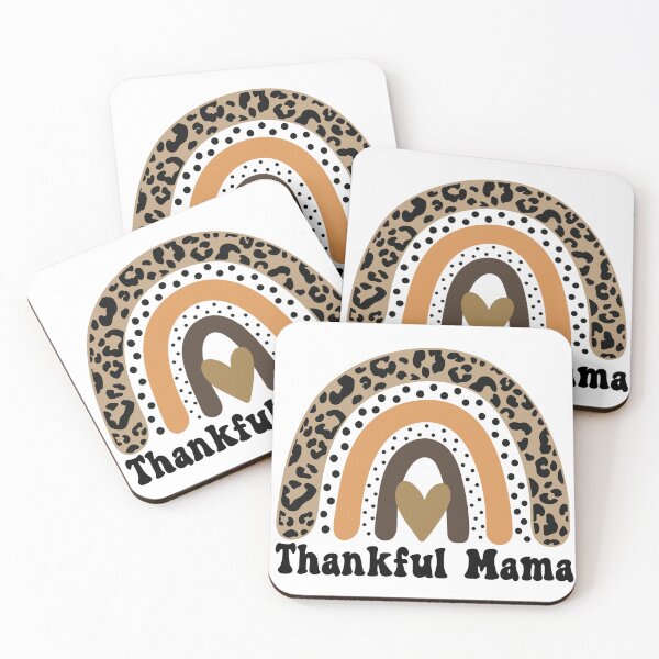 Item preview, Thankful Mama Thanksgiving Leopard Rainbow Gift Idea for Mom designed and sold by PearlMoonGrapes.