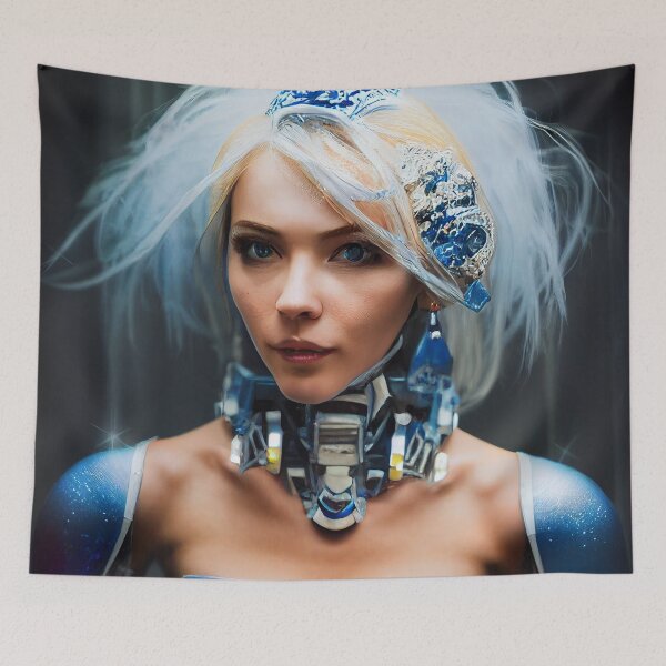 Item preview, Futuristic Glorious Cybernetic Princess Paladin designed and sold by Stanley de Wekker.