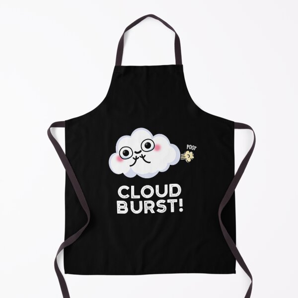 Item preview, Cloud Burst Fart Funny Cloud Puns (Dark BG) designed and sold by punnybone.