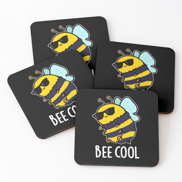 Item preview, Bee Cool Funny Bug Puns (Dark BG) designed and sold by punnybone.
