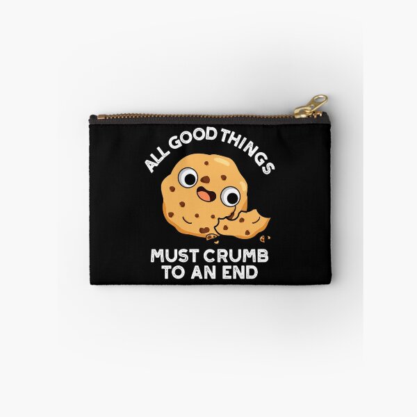 Item preview, All Good Things Crumb To An End Funny Cookie Puns (Dark BG) designed and sold by punnybone.