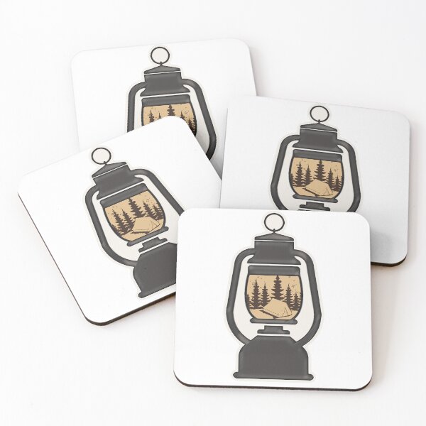 Item preview, Camping- tent and lantern with tan accent designed and sold by SapphireCompass.