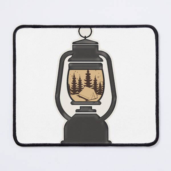 Item preview, Camping- tent and lantern with tan accent designed and sold by SapphireCompass.